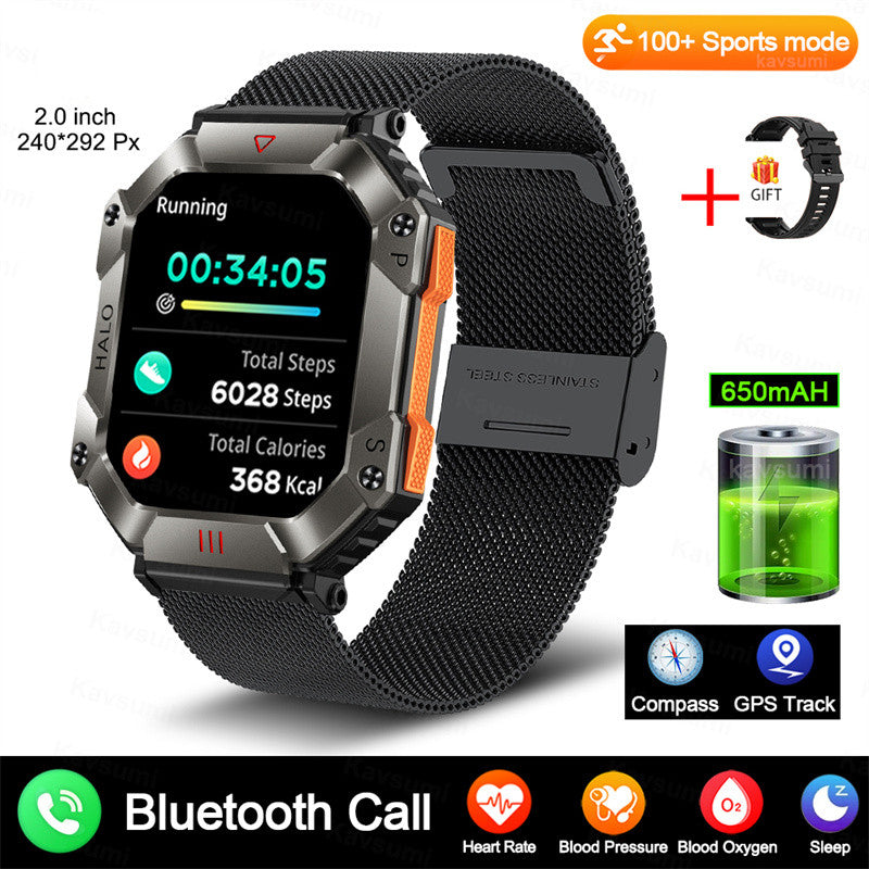 New Military Smart Watch For Android GPS Ftiness Women