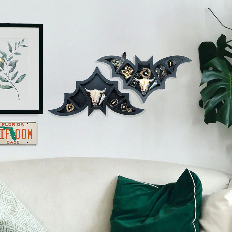 Présentoir à cristaux pour chauve-souris d'Halloween