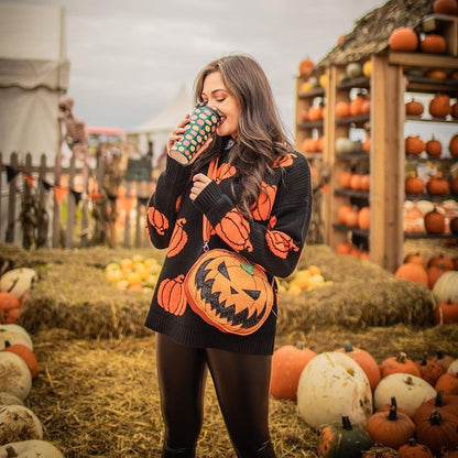 Relaxed And Casual Halloween Pumpkin Sweater Is Comfortable