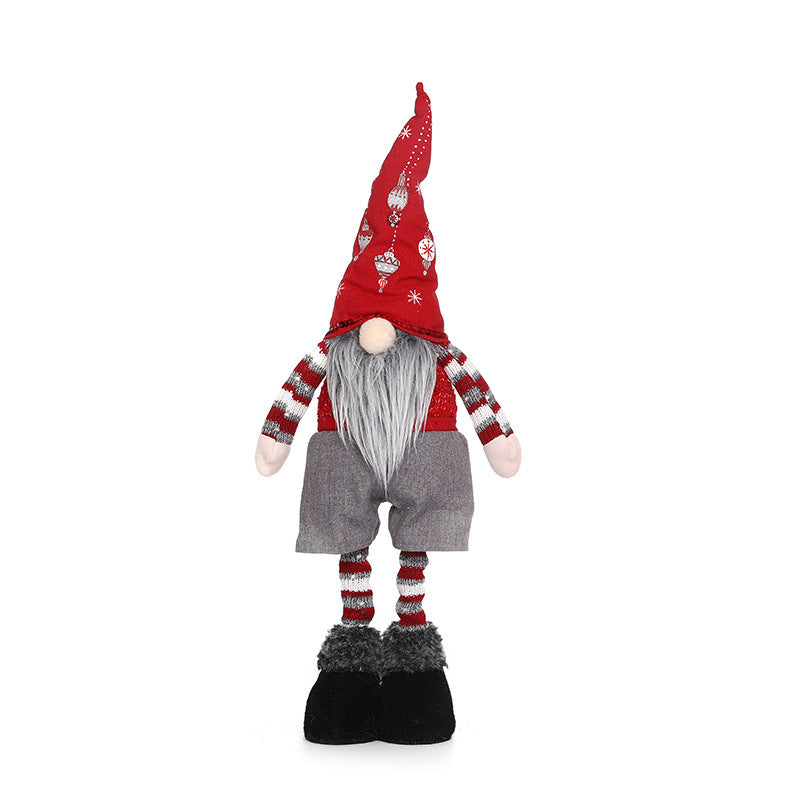 Christmas Decorations Retractable Faceless Doll Pointed Hat