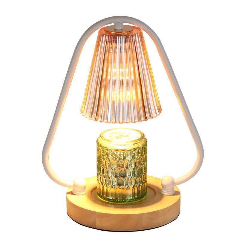 Lampe d'aromathérapie et de fusion de cire en bois Bedhead