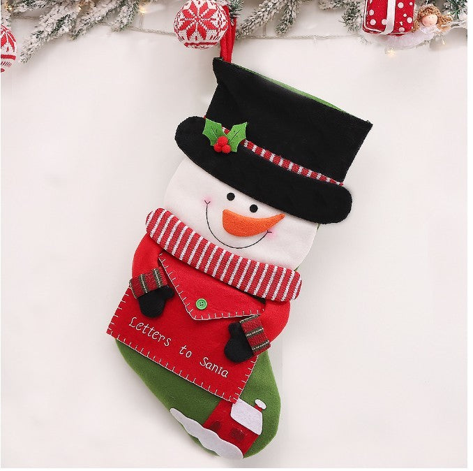 Christmas Decorations Creative Cute Old Man Hanging Bag