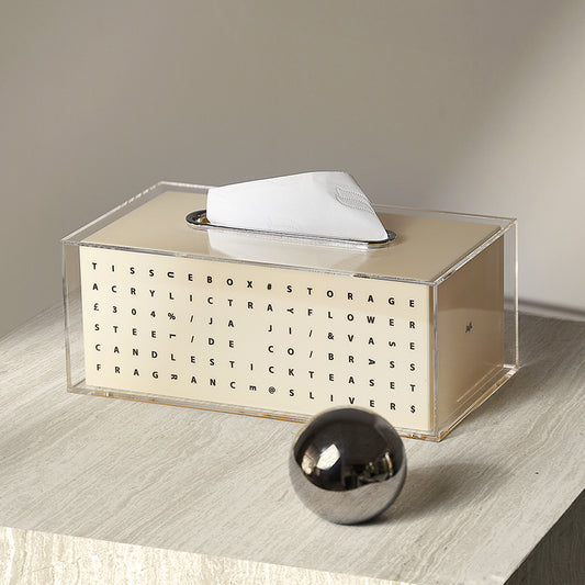 Extremely Minimalist Acrylic Creative Tissue Box