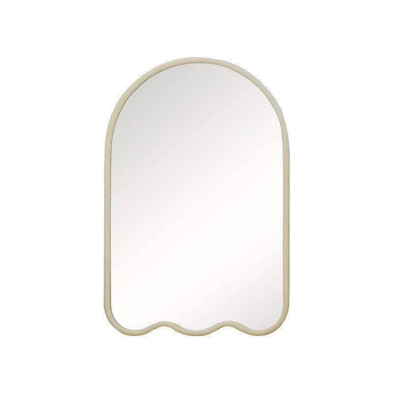 Miroir en forme de fantôme blanc crème