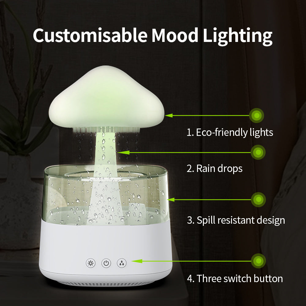 Humidificateur de pluie Humidificateur de champignon Humidificateur de nuage de pluie Humidificateur de goutte d'eau