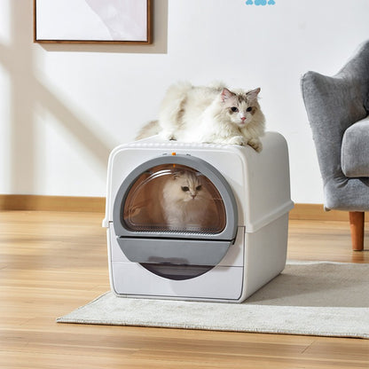 Pet Semi-automatic Cat Litter Basin Deodorization Semi Enclosed