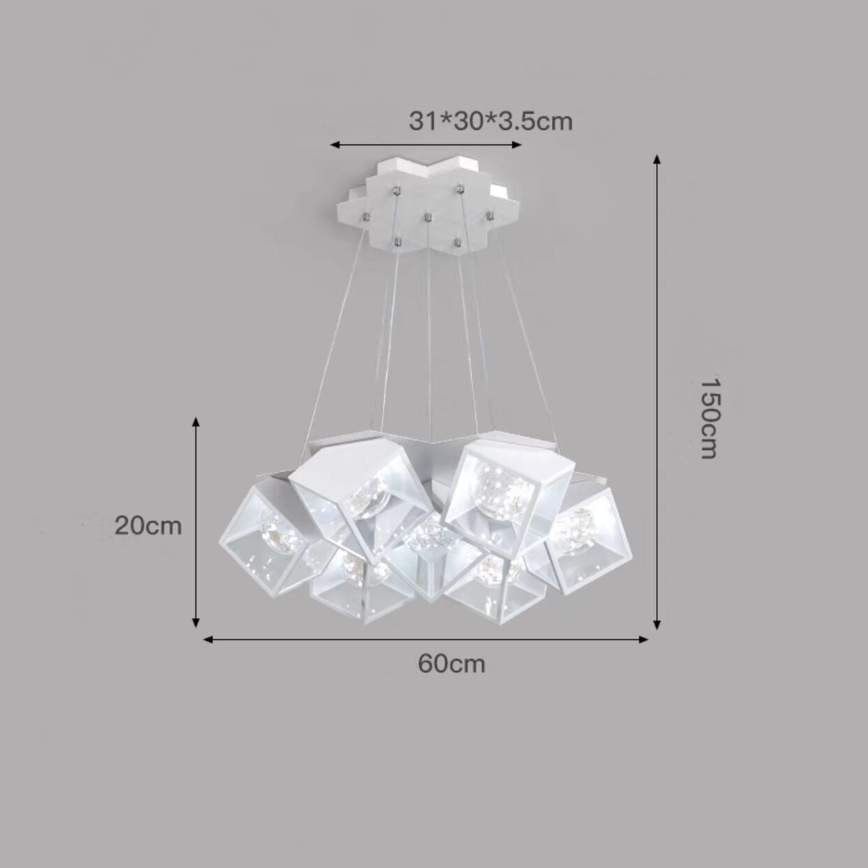 Home Bedroom Model Room Lamp Nordic Star Dining Room Chandelier