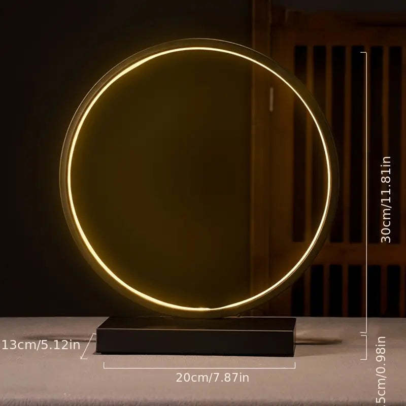 Nuevo anillo de lámpara LED de estilo chino con reflujo de incienso para decoración zen creativa para el hogar y la sala de estar