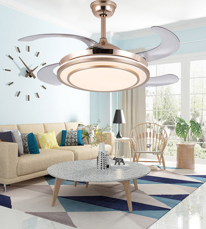 Home Full Spectrum Eye Protection LED Fan Chandelier