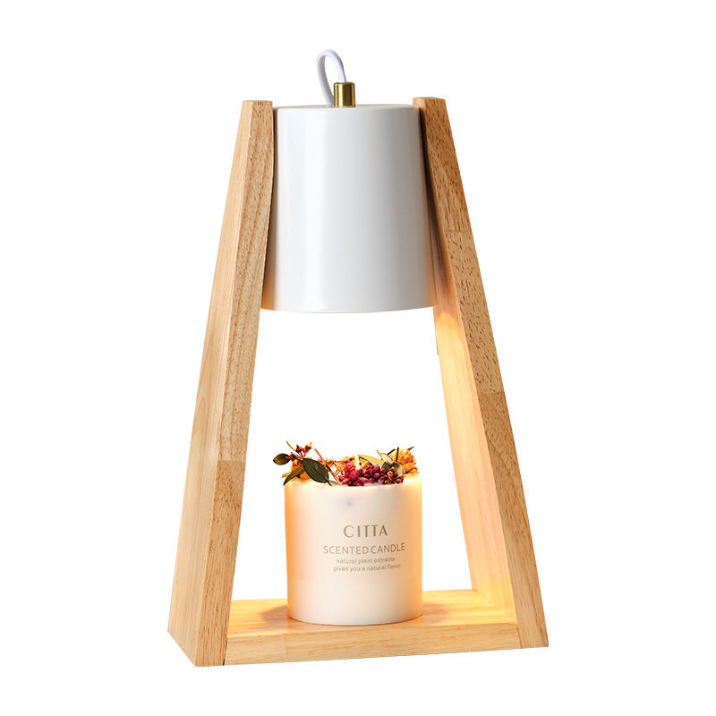 Japanese-style Wood Melting Candle Dimmable Night Light