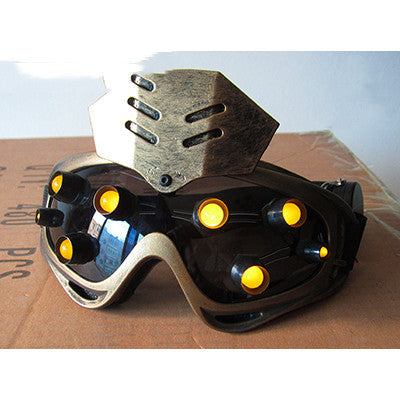 Lunettes de protection lumineuses pour Halloween Bar Waste Soil Steam