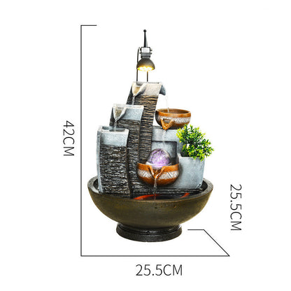 Chinese Style Home Aquarium Water Fountain