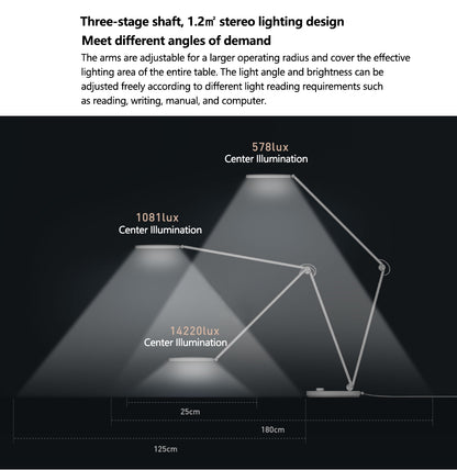 ProLED – lampe de Table intelligente avec Protection des yeux, pliable, pour chambre à coucher, bureau d'étudiant