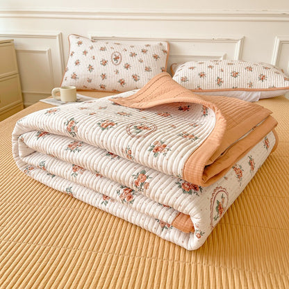 Quilted Bed Cover Three-piece Class A Maternal And Child Bed Sheet