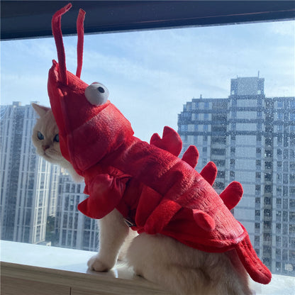 Vêtements de homard pour chat d'Halloween Nouvel An Noël