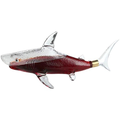 Carafe en forme de requin, récipient de bouteille de vin en verre borosilicaté épais et scellé