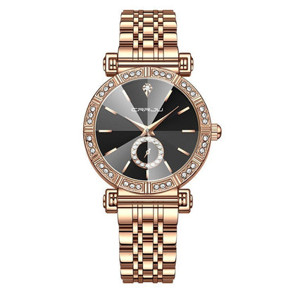 Women's Steel Belt Diamond-embedded Watch