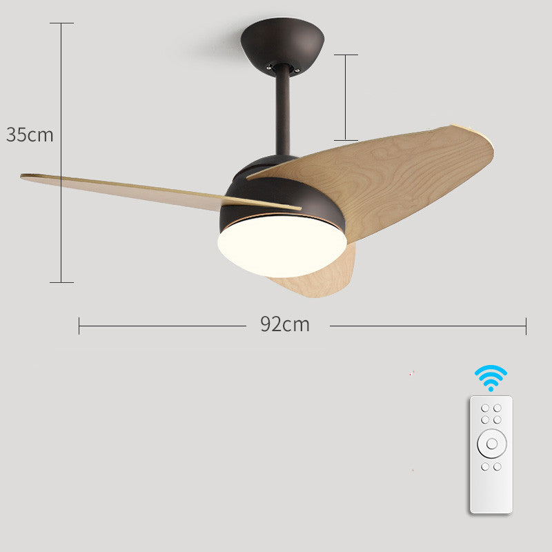 Simple Modern Wood Leaf Electric Fan