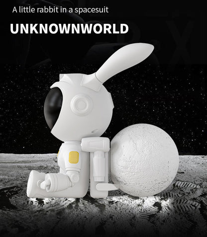 Bedroom Bedside Moon Rabbit Starry Sky Projection Small Night Lamp