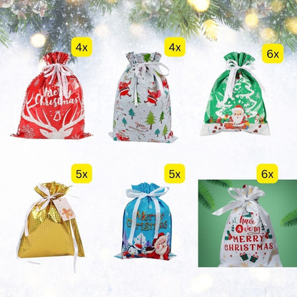 Home Fashion Simple Drawstring Christmas Gift Bag Suit