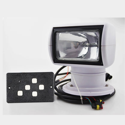 Projecteur télécommandé pour bateau, camion, projecteur à distance marin, ampoule 12V 100W