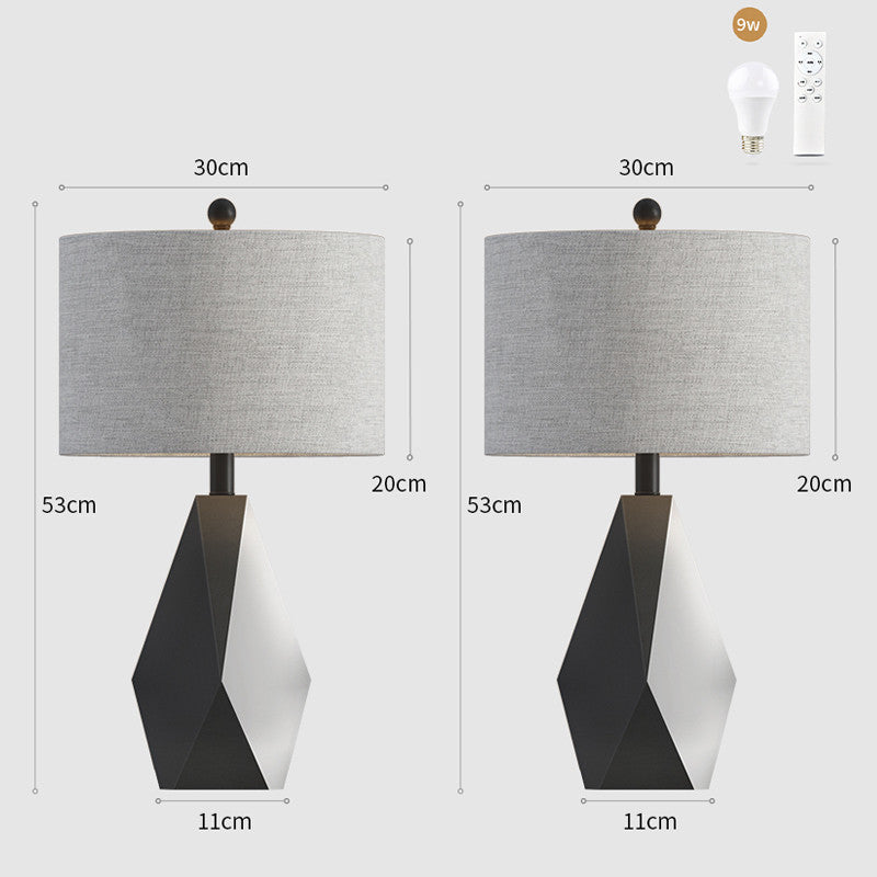 Lampe de Table de chevet de chambre à coucher, géométrie créative minimaliste nordique