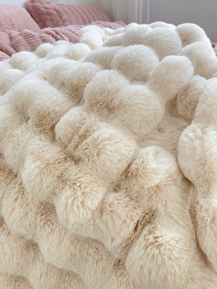 Tuscany Fur Casual Blanket For Two