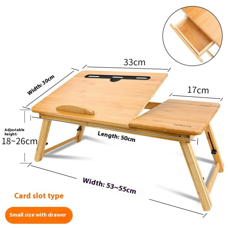 Estante de mesa para computadora portátil perezoso plegable usado en la cama