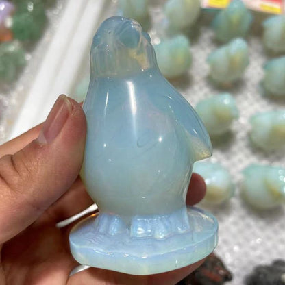 Artificial Opal Penguin Jewelry Crystal Home Decoration