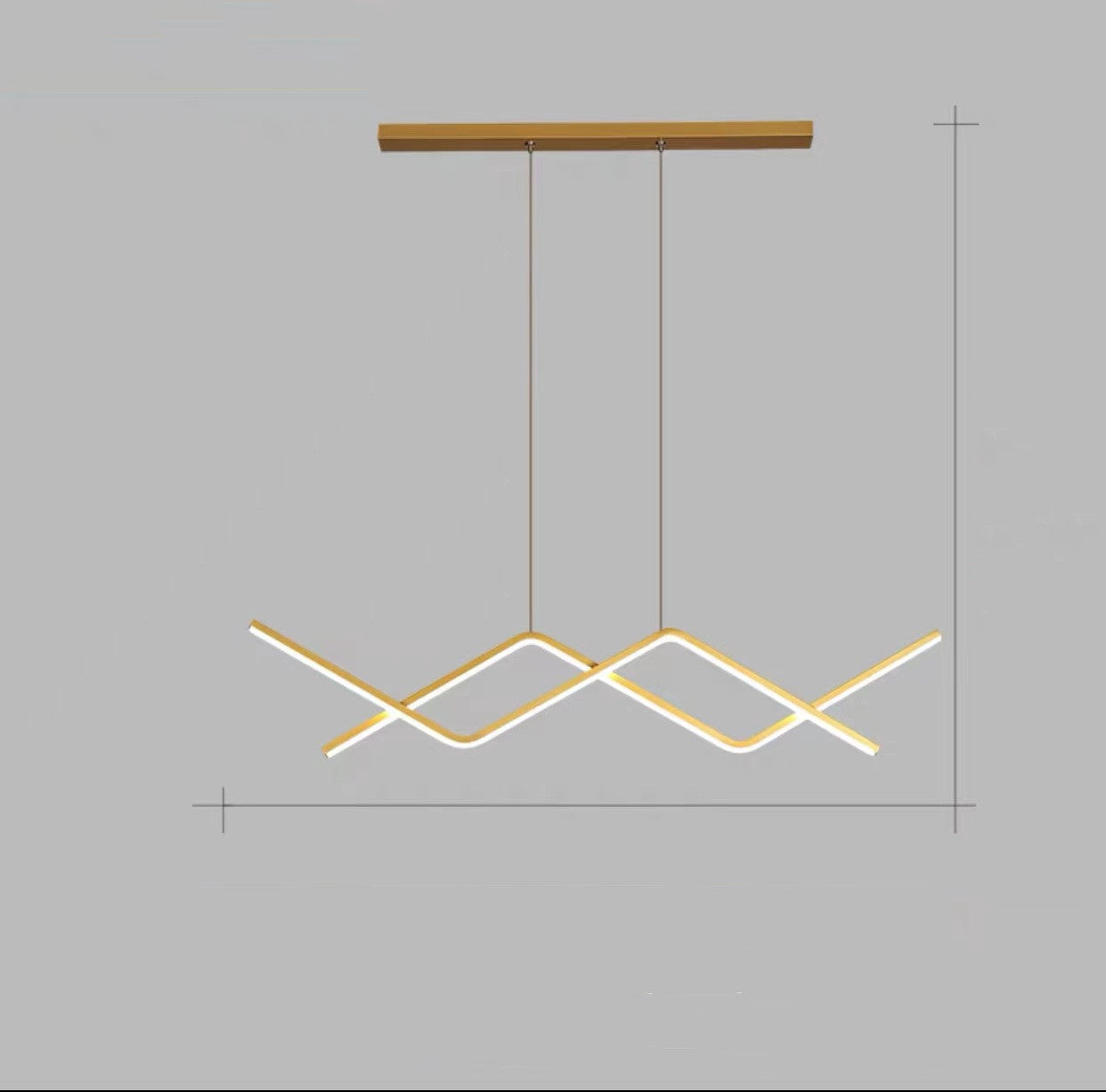 Very Simple Long Line Chandelier