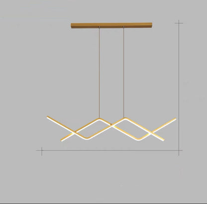 Very Simple Long Line Chandelier