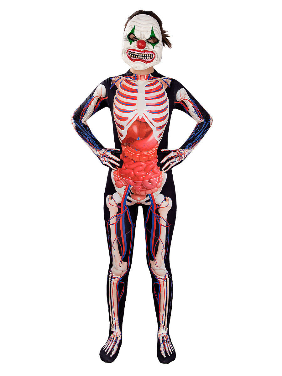 Halloween Jumpsuit Funny Costume Realistic Body Structure