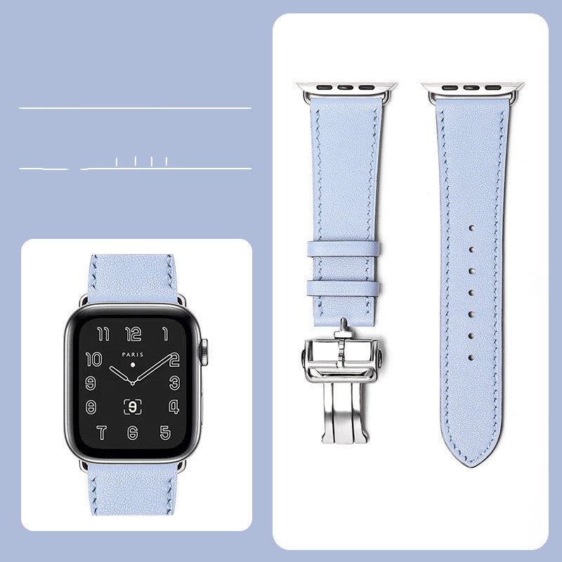 Smartwatch Butterfly Clasp Hand-stitched Strap