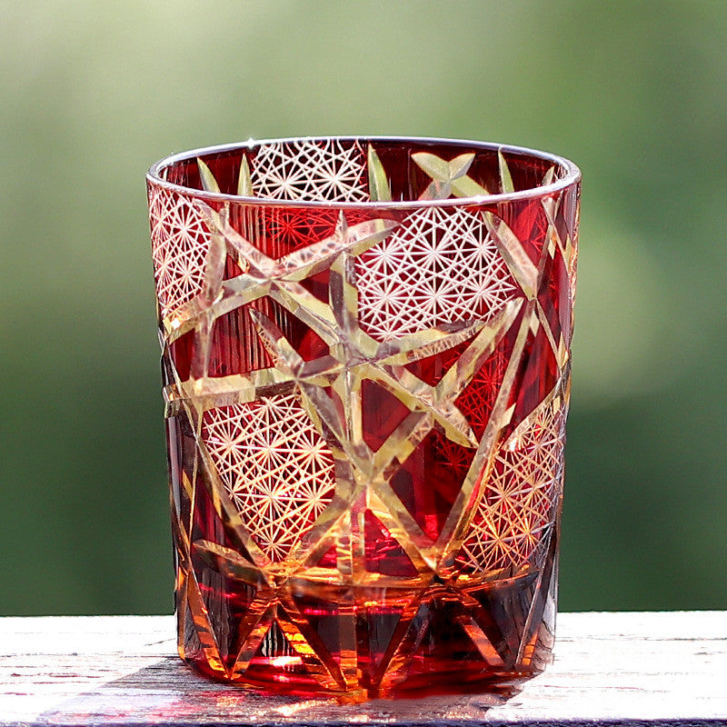 Hand Carved Crystal Glass Cup