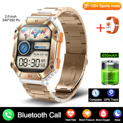 New Military Smart Watch For Android GPS Ftiness Women