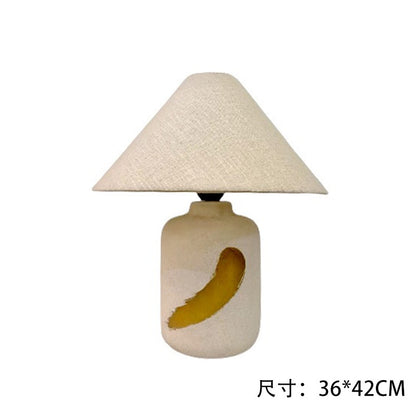 Ceramic Table Lamp Silent Style Large Modern New Chinese Retro Nostalgic Hotel Homestay Ornament