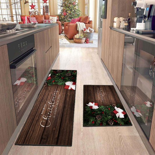 Christmas Decorative Carpet Home Doorway Foot Mats