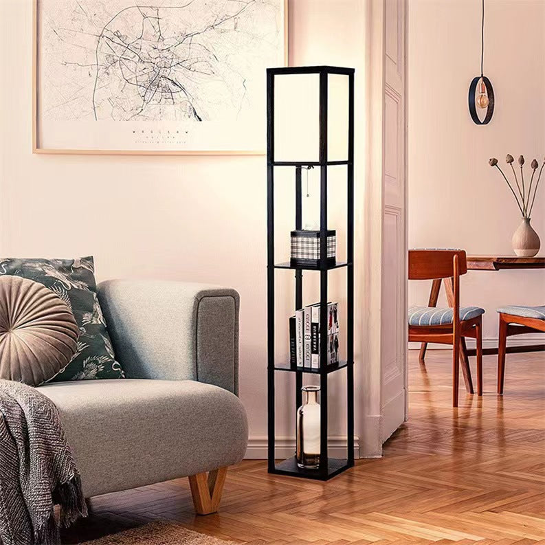 Living Room Multifunctional Charging Shelf Floor Lamp