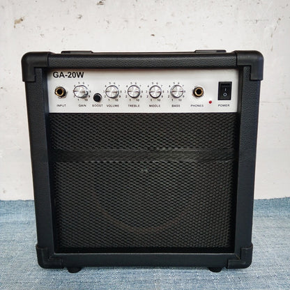 Caja de altavoz de guitarra eléctrica de 20W, caja de electricidad, altavoz de guitarra de madera, juego y canto folclóricos