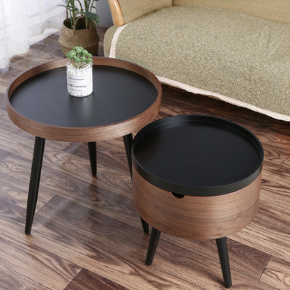 Italian Round Combination Coffee Table Small Apartment Living Room Side Table