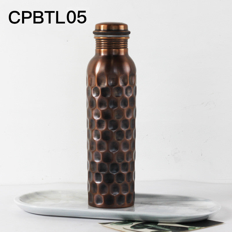 Handmade Brass Water Bottle Portable Cold Kettle