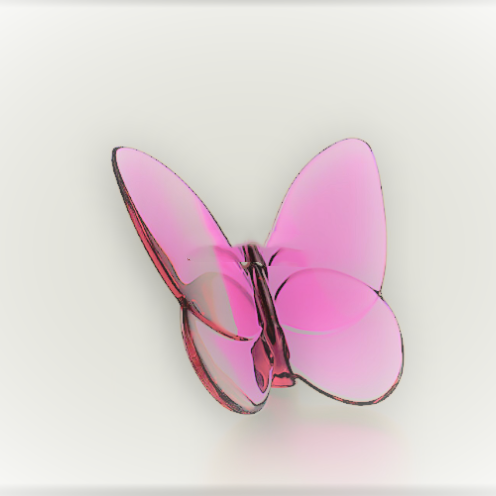 Glass Crystal Butterfly Glittering Home Decoration