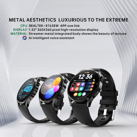 Bluetooth HD Llamada Contestar Y Marcar Llamada Temperatura Corporal Ritmo Cardíaco Reloj Inteligente