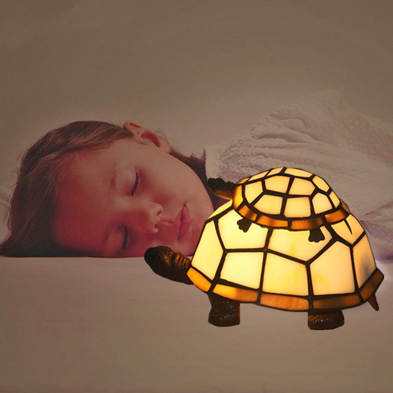 Niño y madre tortuga moda creativa europea linda habitación de los niños dibujos animados Led luz nocturna