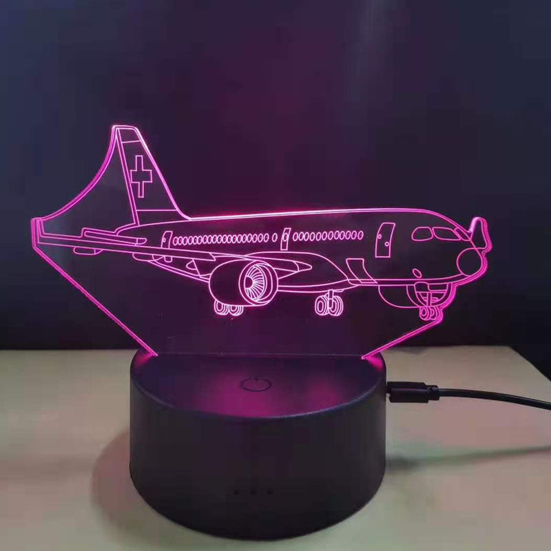 Lampe de chevet créative 3D pour chambre à coucher