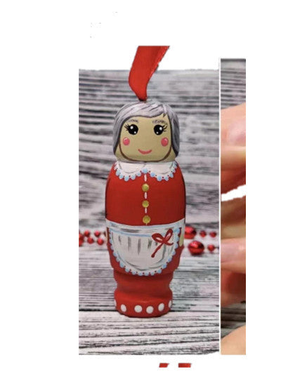 Home Fashion Simple Christmas Puppet Craft Pendant