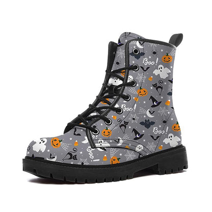 Bottes imprimées de dessins animés d'Halloween à la mode pour femmes