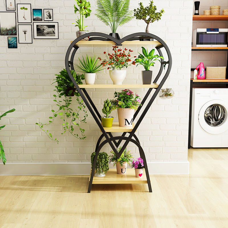 Indoor Living Room Balcony Decorative Creative Heart-shaped Multi-layered Flower Shelves