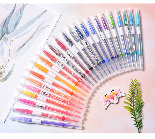 Color Calligraphy  Art Hair Note Pen