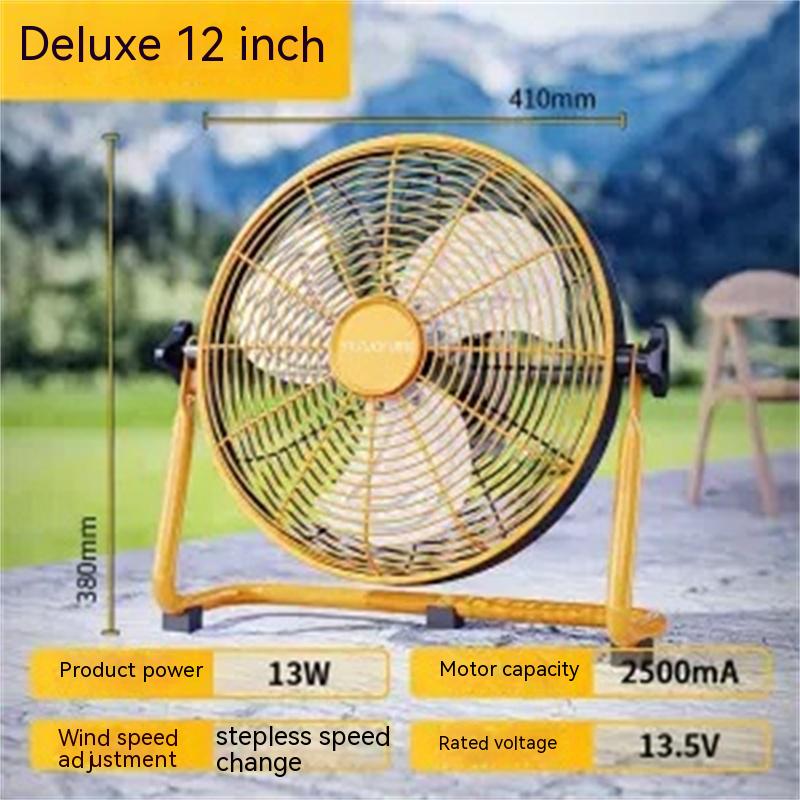 Portable Outdoor Mobile Paddy Rechargeable Fan